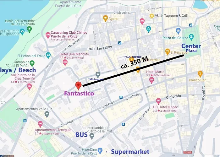 Fantastico 4 - Grossem Balkon - Gratis Parkplatz - Klimaanlage - Zentrumsnaehe Und Meernaehe بويرتو ذي لا كروز
